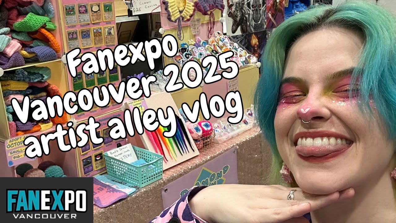 FANEXPO VANCOUVER 2025 ARTIST ALLEY VLOG!
