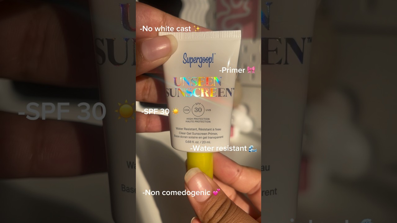 Supergoop Unseen Sunscreen! ☀️@supergoop