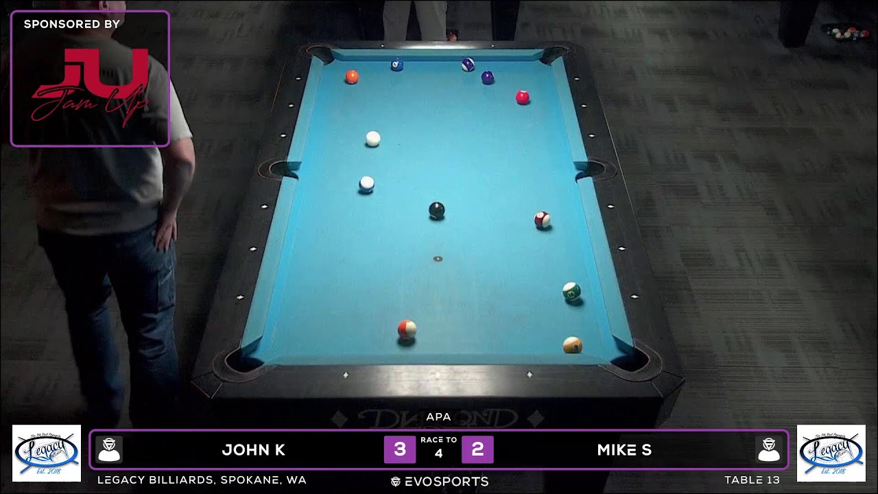 JOHN K vs MIKE S - LEGACY BILLIARDS - TABLE 13 | EvoSports