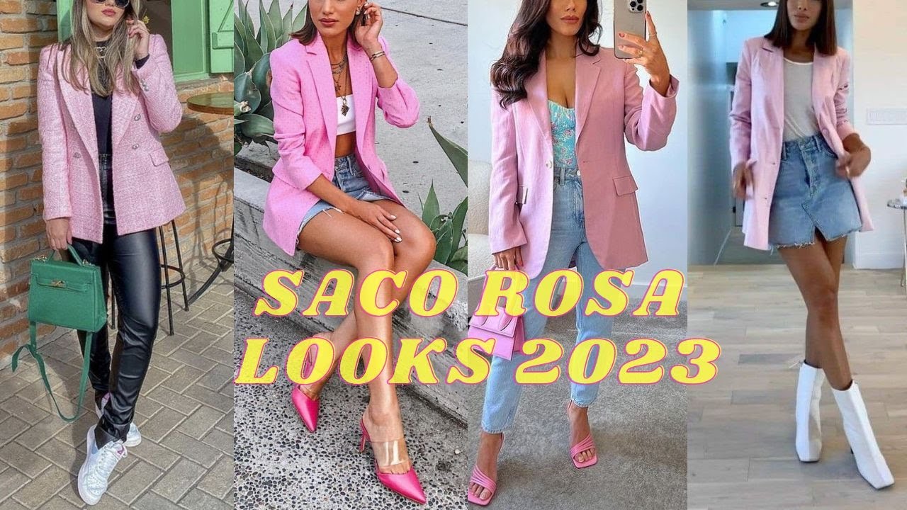 LOOKS E IDEAS 2023 PARA USAR SACO ROSA CLARO💝😍LOOKS AND IDEAS 2023 TO USE LIGHT PINK BAG🎀