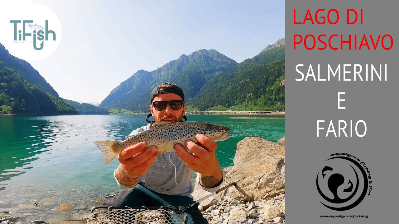 Una giornata magnifica sul lago di Poschiavo nel cantone Grigioni