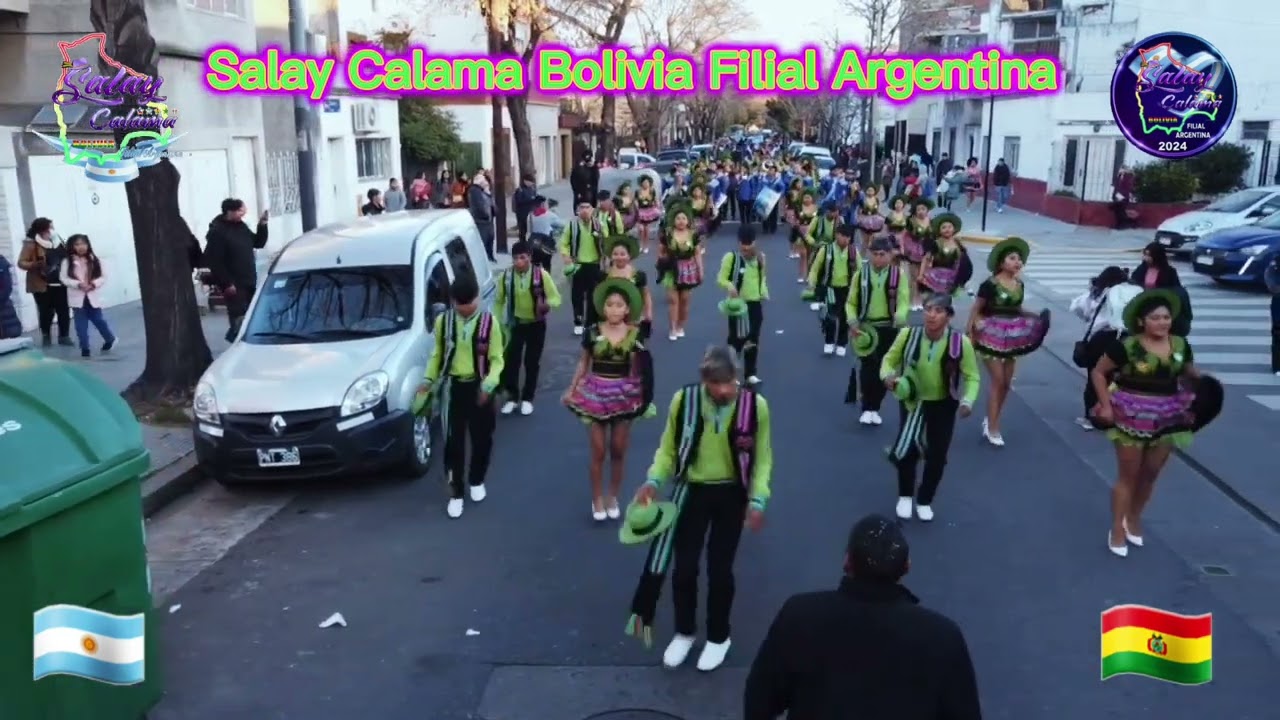 Salay Calama Bolivia Filial Argentina 💜 💚 🖤 Nuestro recorrido Liniers 2024