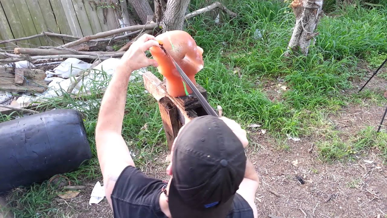 Medieval Short Sword Fully Tested plus on Analog Ballistic Gel Head!