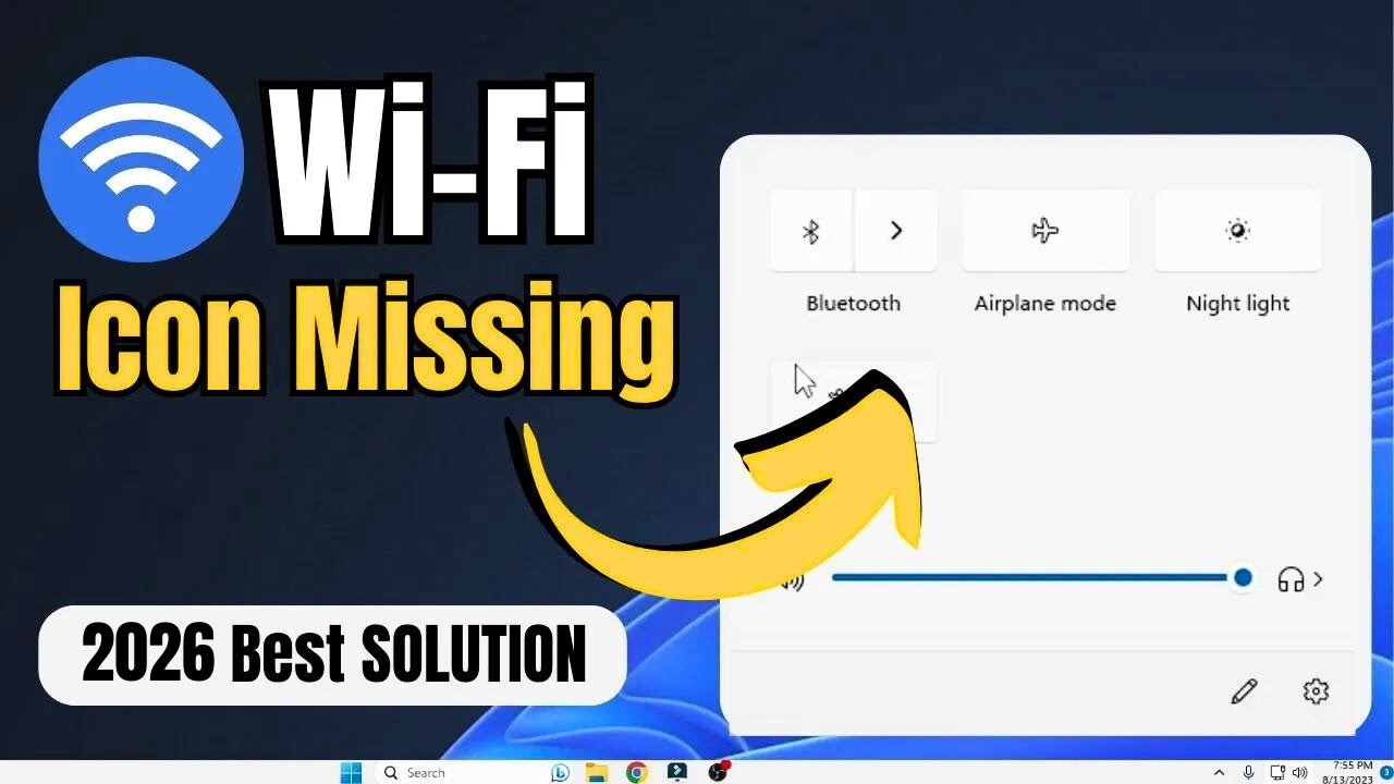 FIX WiFi Not Showing in Windows 11/10 | WiFi Icon Missing (2026 Best FIX)