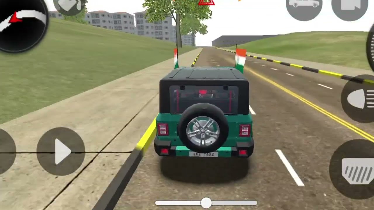 Modified mahindra Thar 👿 games:indian pupral Thar target and trending thar cargame Android game#2025