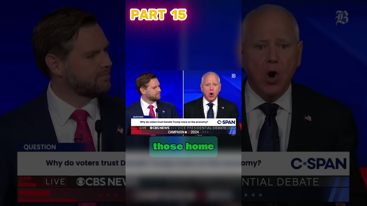 JD Vance STUNS Tim Walz in Heated 2024 VP Debate! 🔥#JDVance #TimWalz #politics