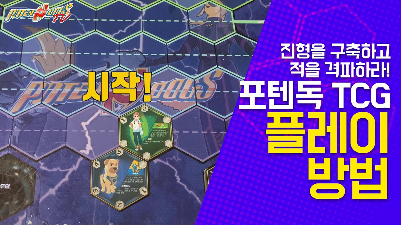 말하는 강아지 포텐독 l 포텐독 TCG 플레이 방법 영상(Poten Dogs TCG Play Manual) [👍]
