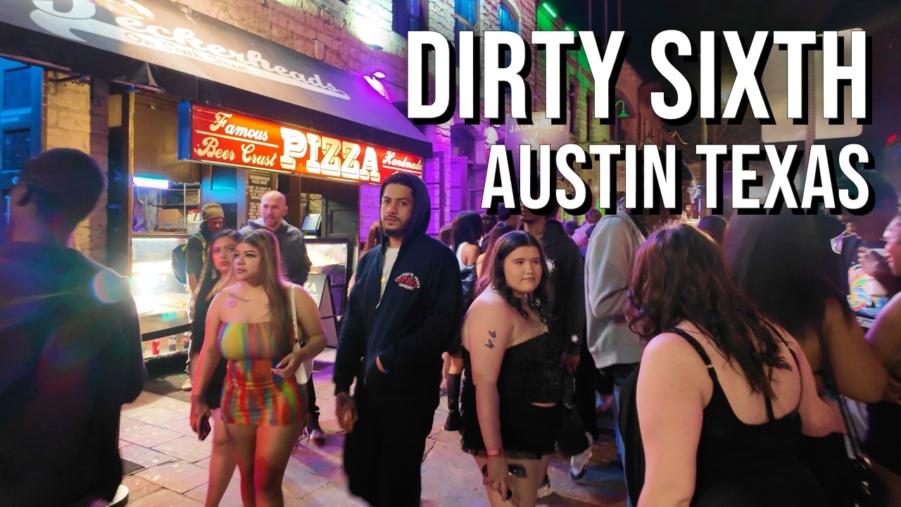 Nightlife in AUSTIN TEXAS, Friday Night on Dirty 6th Street, 2026