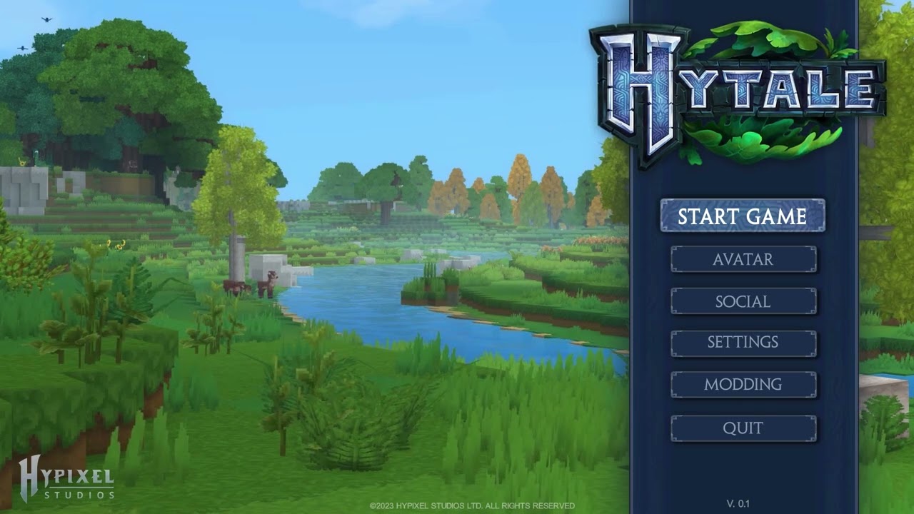 Hytale Main Menu (Concept)