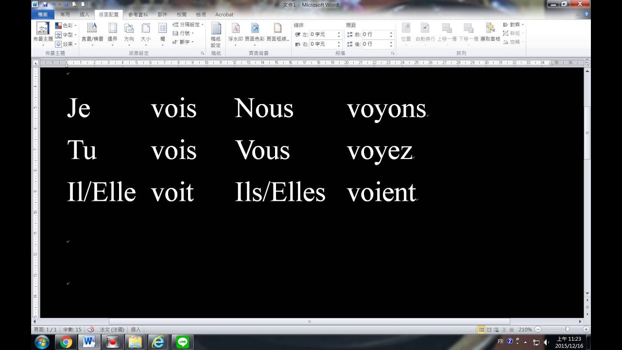 文法大補帖 - 動詞 Voir