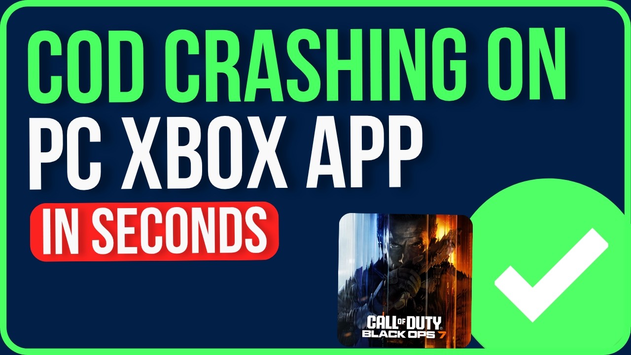 CALL OF DUTY CRASHING ON PC XBOX APP (2026) | Fix Call Of Duty Black Ops Crash on Game Pass
