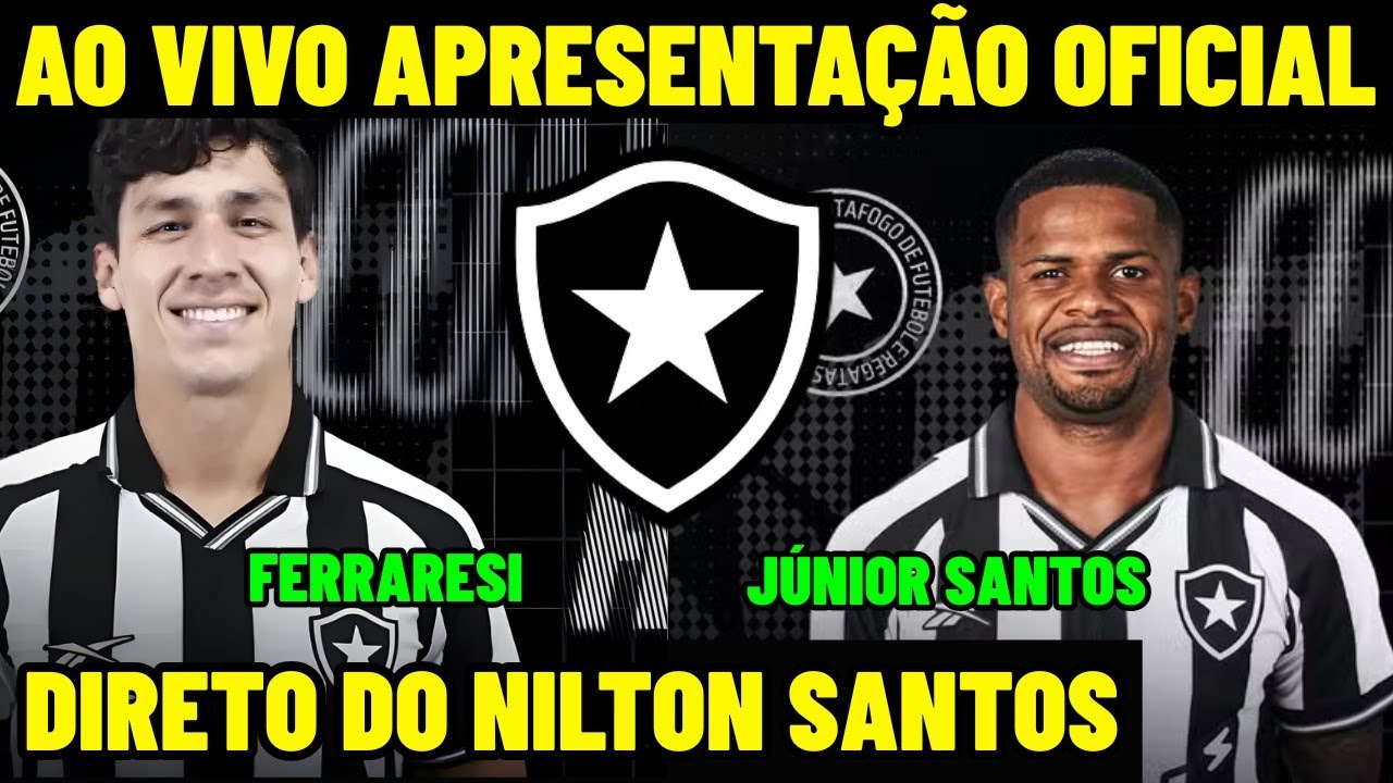 COLETIVA AO VIVO DO JÚNIOR SANTOS E FERRARESI - DIRETO DO NILTON SANTOS - BOTAFOGO AO VIVO