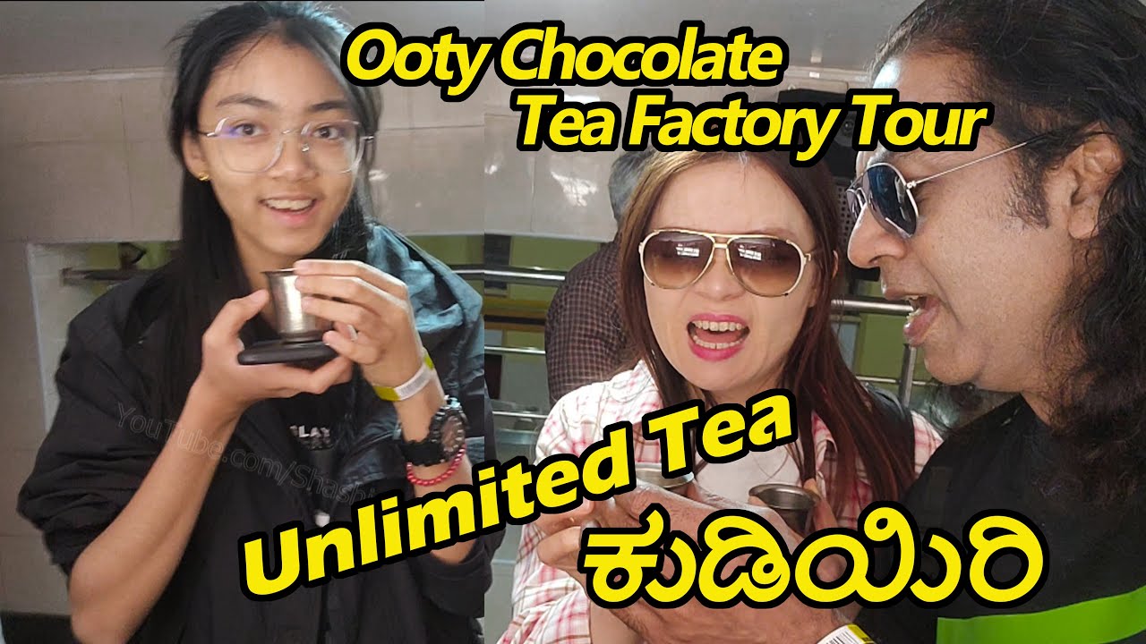 Ooty Chocolate and Tea Factory Tour | Unlimited Tea | Kannada Vlogs