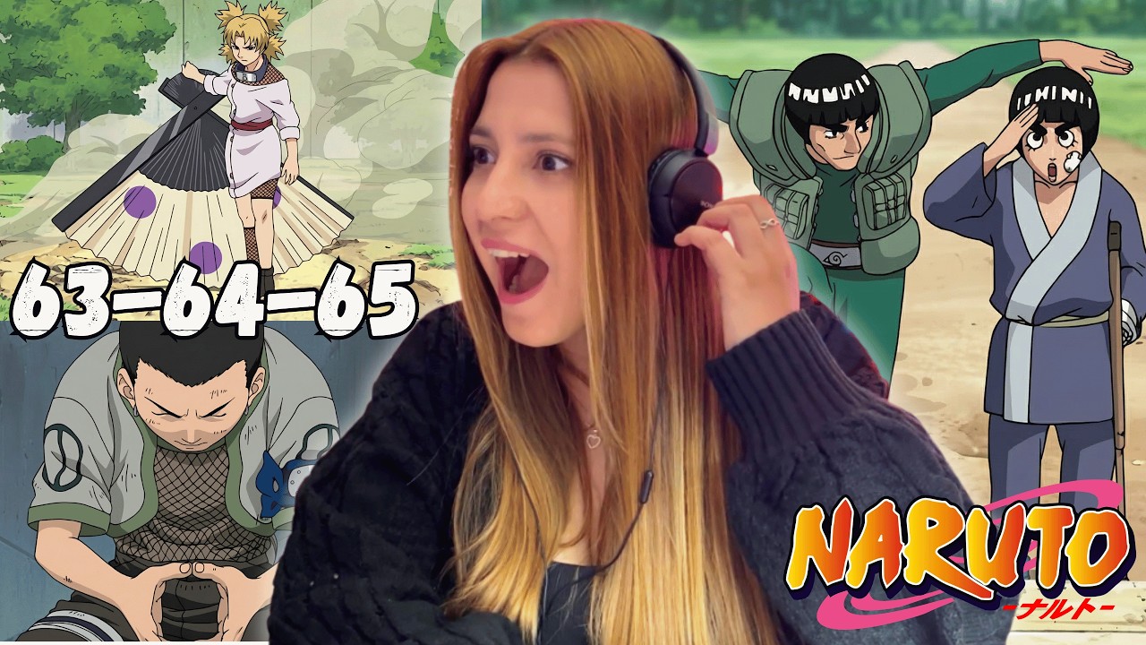 SHIKAMARU VS TEMARI😱ROCK LEE APARECE / Reacciono a NARUTO por primera vez Capitulo 63-64-65