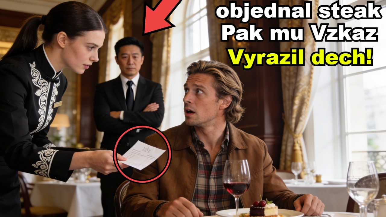 Utajený Milionář Si Objednal Steak - Pak Mu Vzkaz od Servírky Vyrazil Dech!