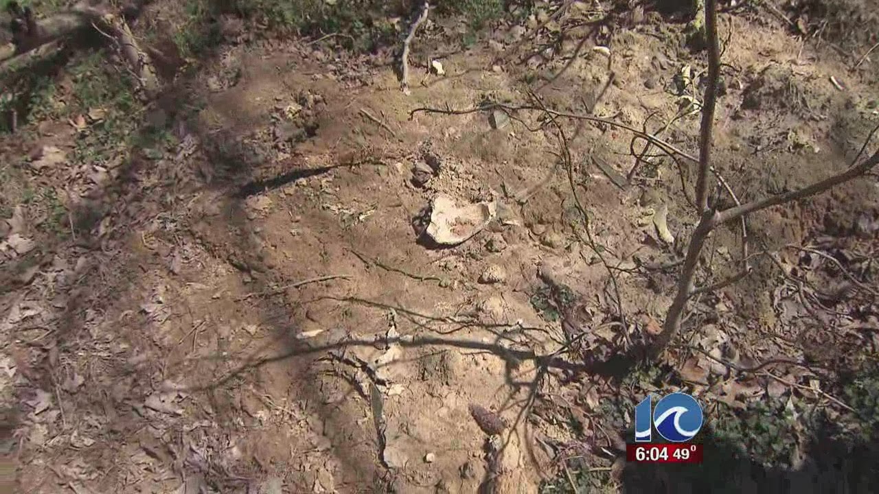 Unearthed graves in Elizabeth City