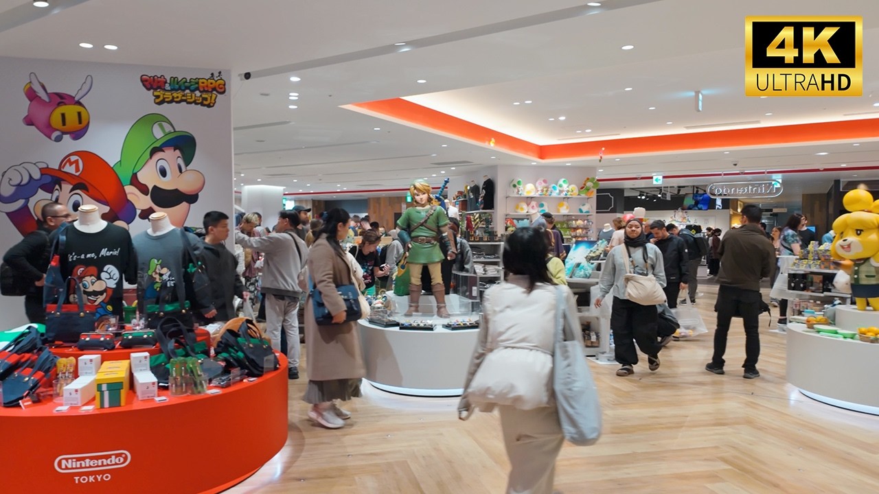 Shibuya Parco Mall Tokyo Walk 渋谷パルコ - Pokemon Center, Nintendo Shop, Capcom, Jump [4K 60fps ASMR]