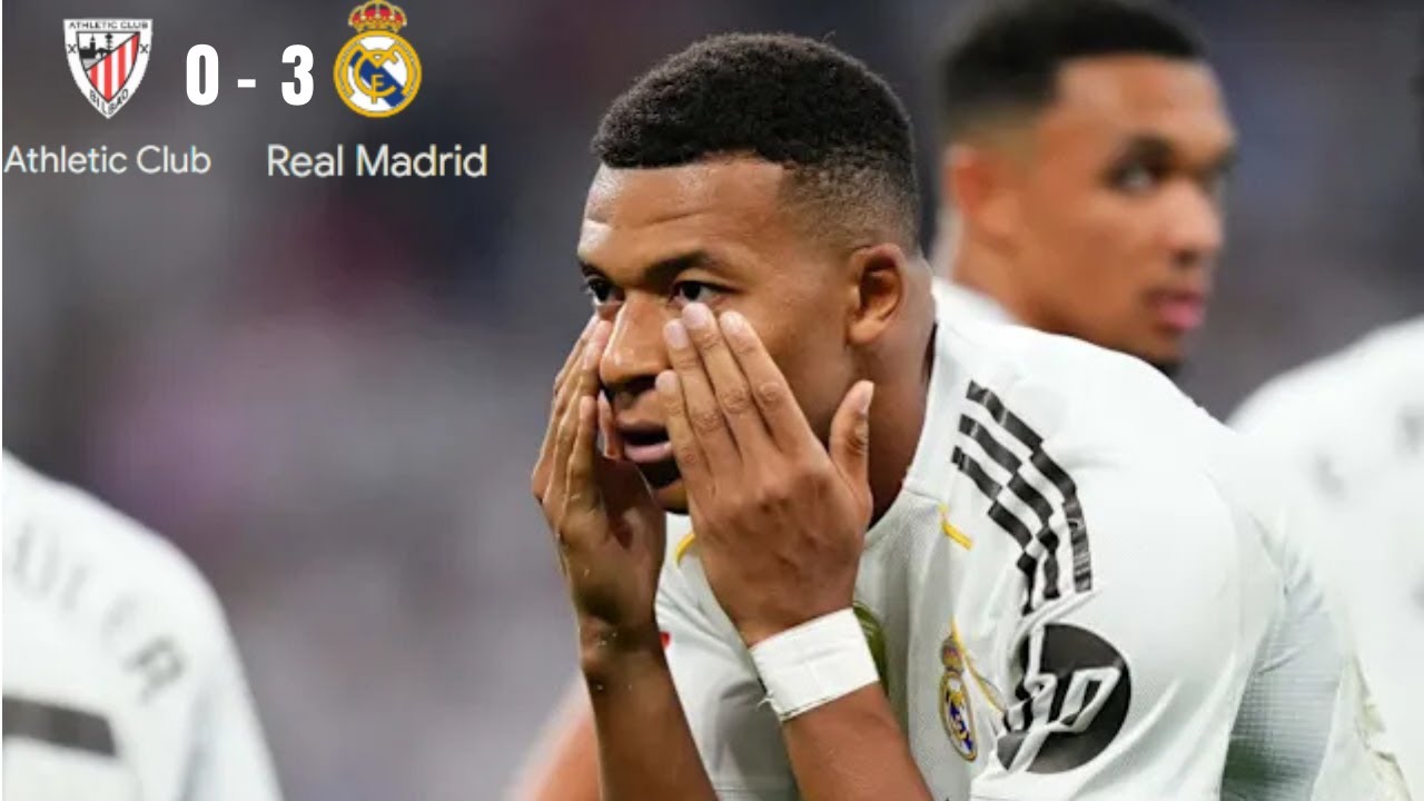 MBAPPE AWESOME 2 GOALS (Real Madrid-Athletic Bilbao)