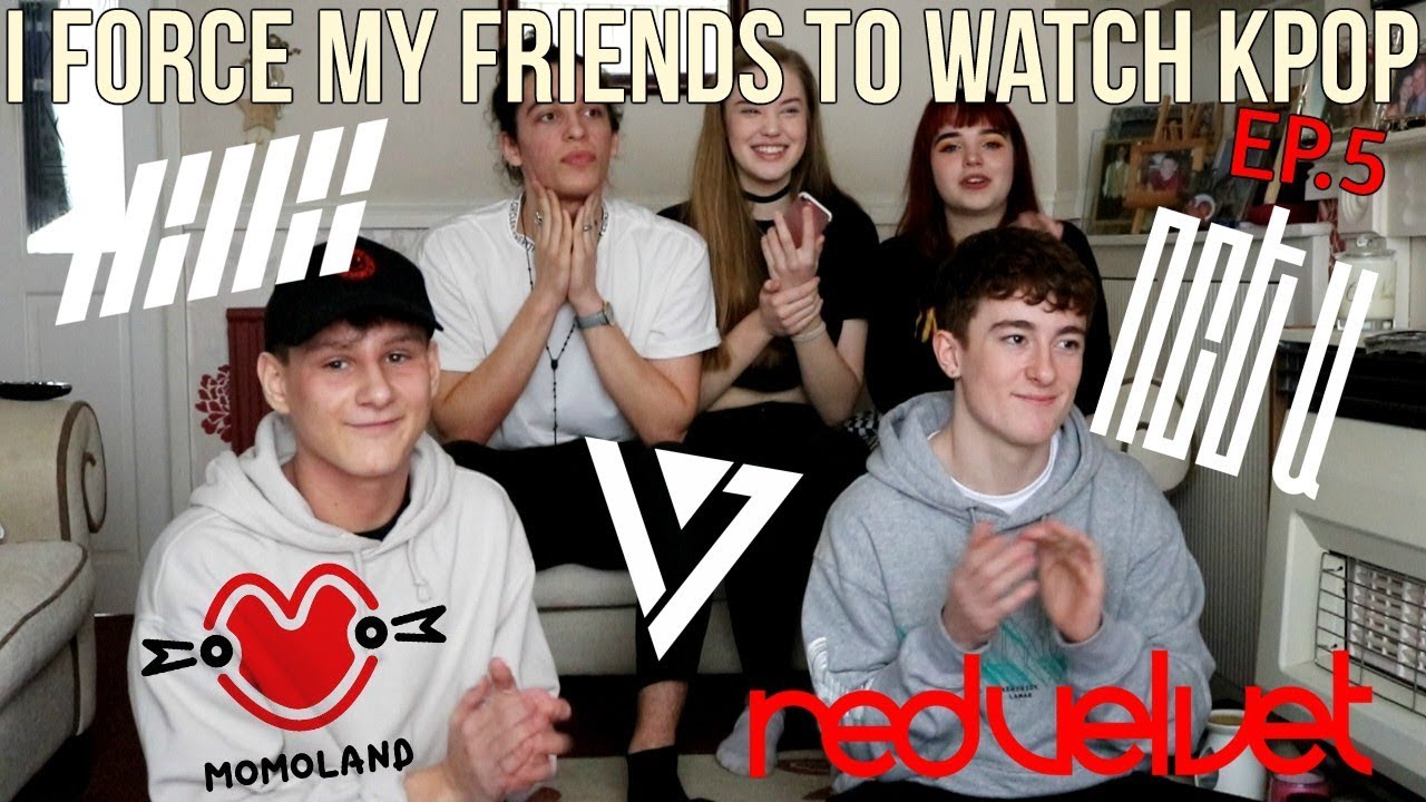 I FORCE MY FRIENDS TO REACT TO KPOP EP.5 (iKON,NCT ,RED VELVET,MOMOLAND,SEVENTEEN) | Lexie Marie