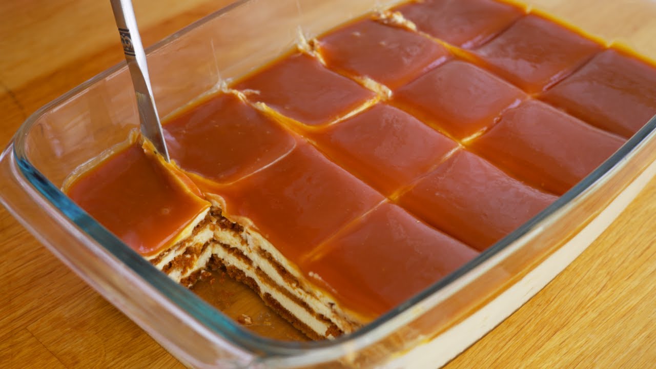 Быстрый и вкусный карамельный торт - без духовки за 30 минут