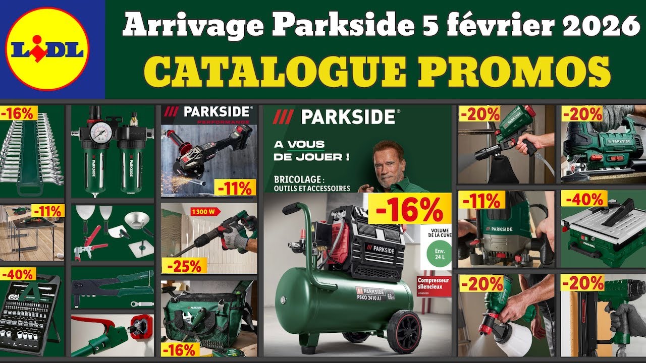 catalogue LIDL parkside du 5 février 2026 ✅ Arrivage bricolage parkside 🔥 Promos deals soldes