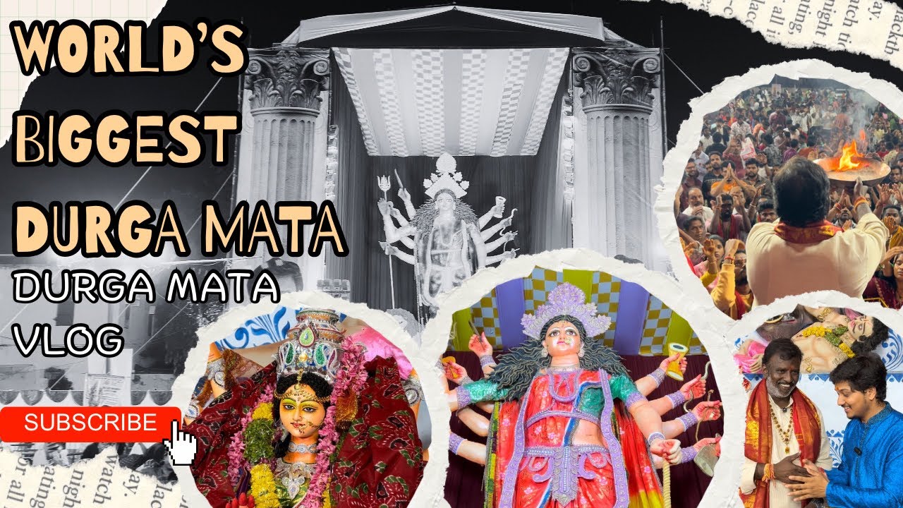 WORLDS BIGGEST DURGA MATA | SO THIS IS HOW I TOOK BLESSING OF WORLDS BIGGEST MATA | 2K24 | JAIMATADI