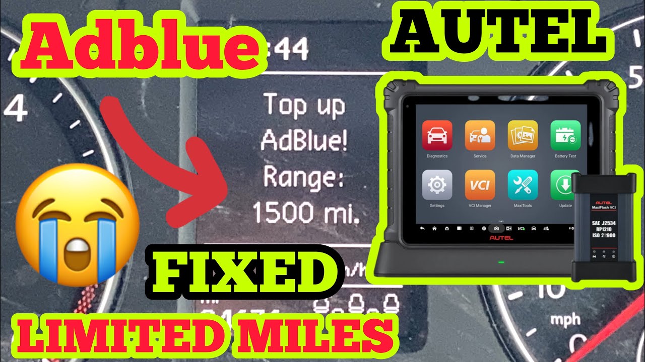 AUTEL MAXISYS ULTRA LITE CODING Adblue CODING VOLKSWAGEN P204F P20EE P202A Reductant NOx Performance