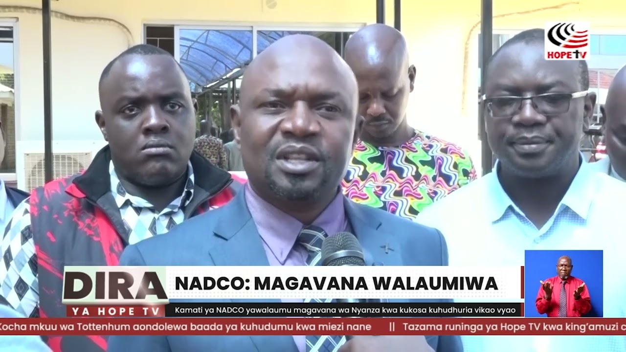 Kamati ya NADCO yawalaumu magavana wa Nyanza kwa kukosa kuhudhuria vikao vyao
