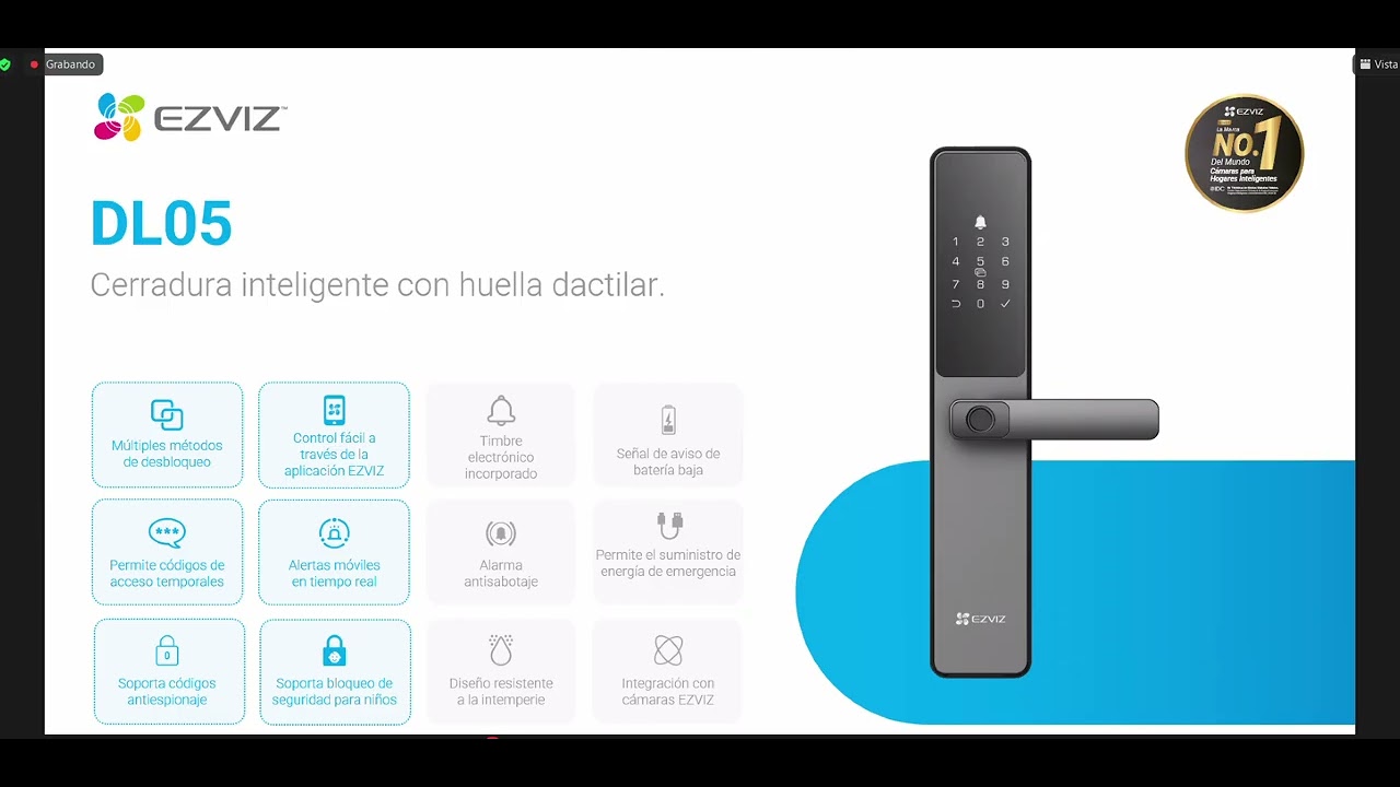 Capacitación Cerraduras EZVIZ DL04, DL04 y DL03