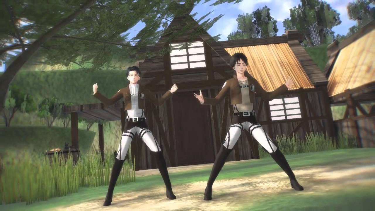 【進撃のMMD】(Levi/Eren) 神のまにまに(eng sub)