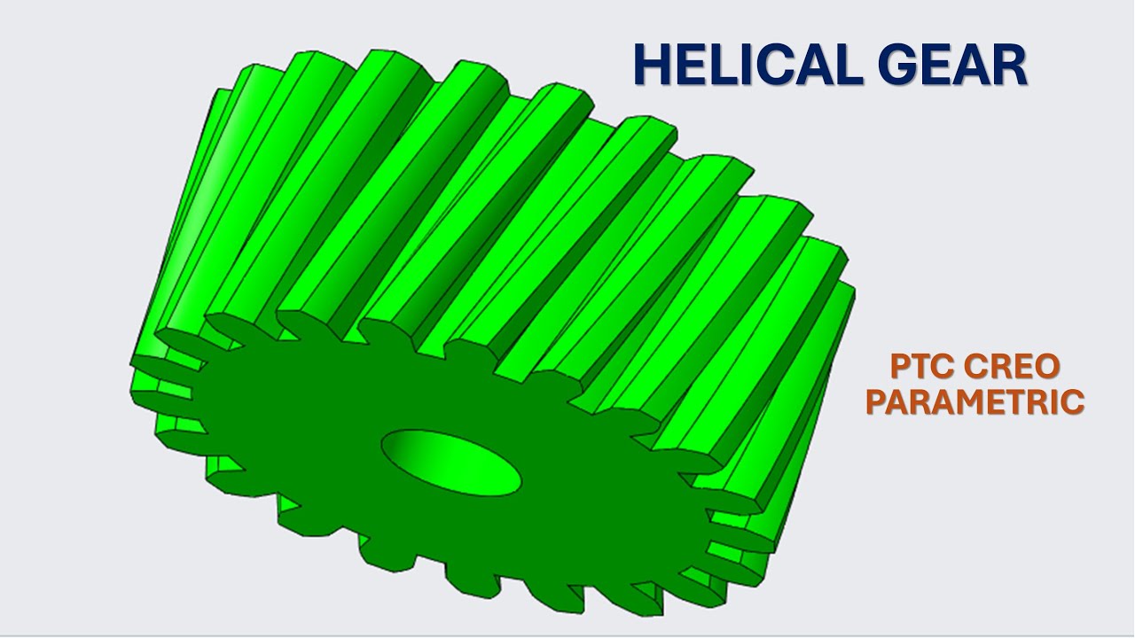 Helical Gear Design in PTC Creo