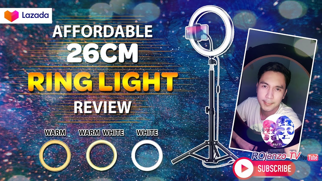 26CM RING LIGHT WITH TRIPOD (Unboxing & Review)