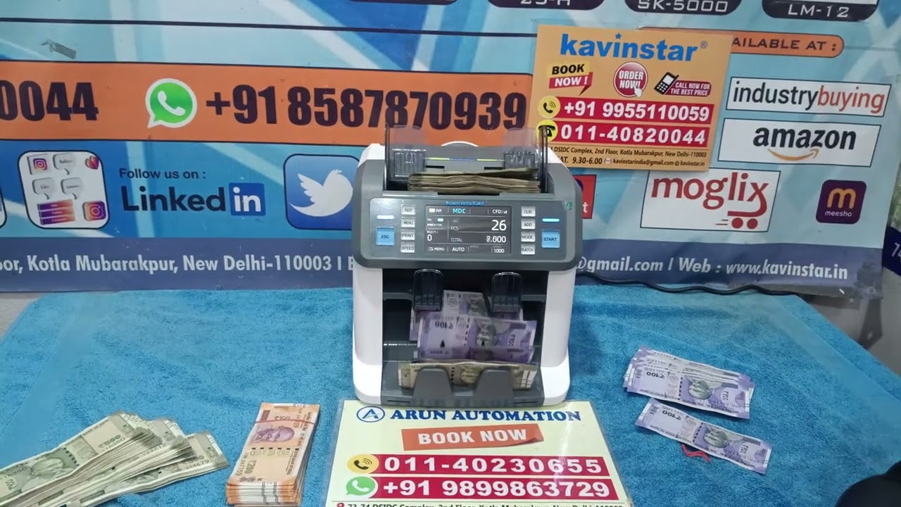 Best New Year Offer 🎉 Dual Pocket Mix Note Counting Machine | Dual Pocket Note Counting Machine
