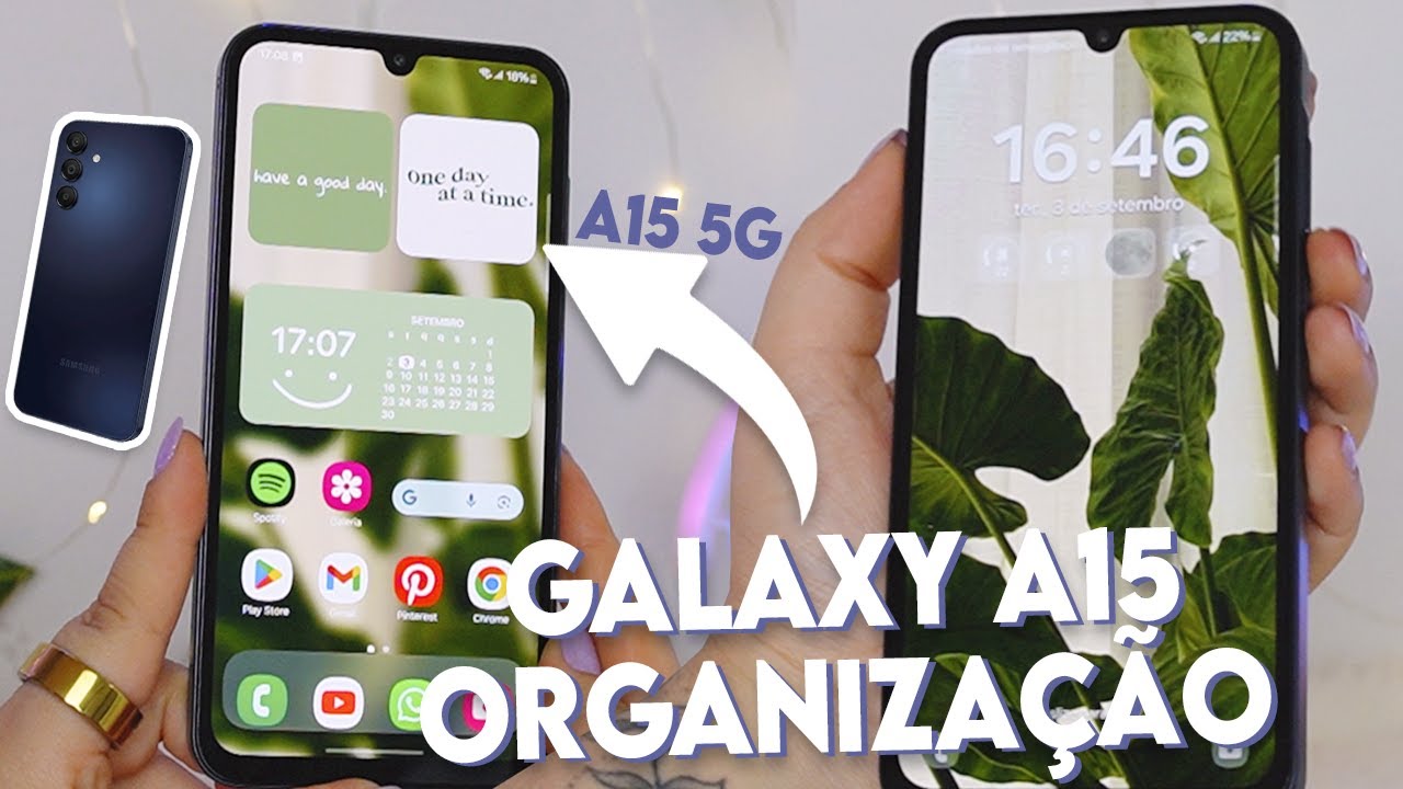 ORGANIZAÇÃO no A15 da Samsung