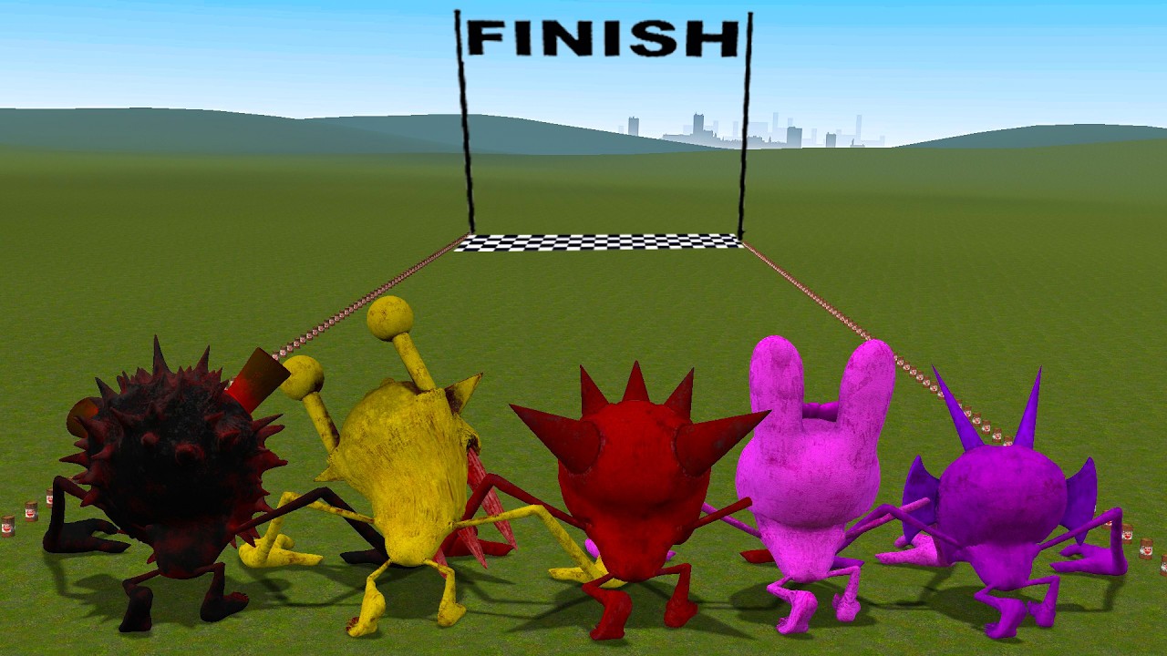WHO IS FASTEST FROM SPRUNKI TAPES FAMILY (Garry's Mod)