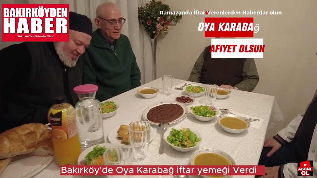 Bakırköy'de Oya Karabağ İftar  Verdi