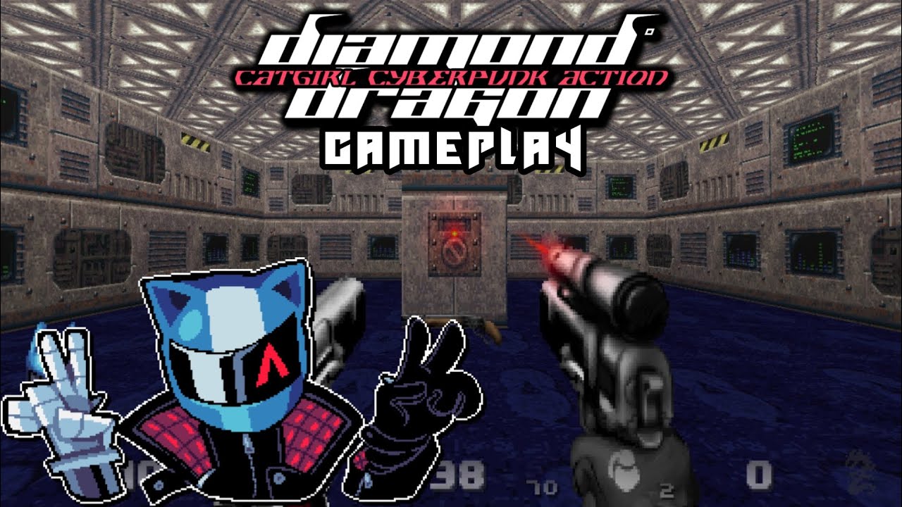 Diamond Dragon:Catgirl | Doom Mod Gameplay