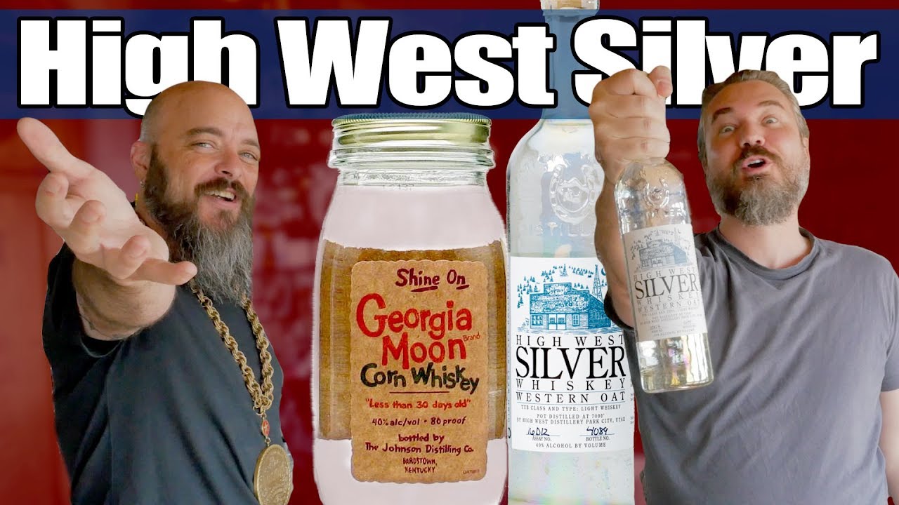 High West Silver Whiskey Western Oat with Georgia Moon Corn Whiskey Comparison