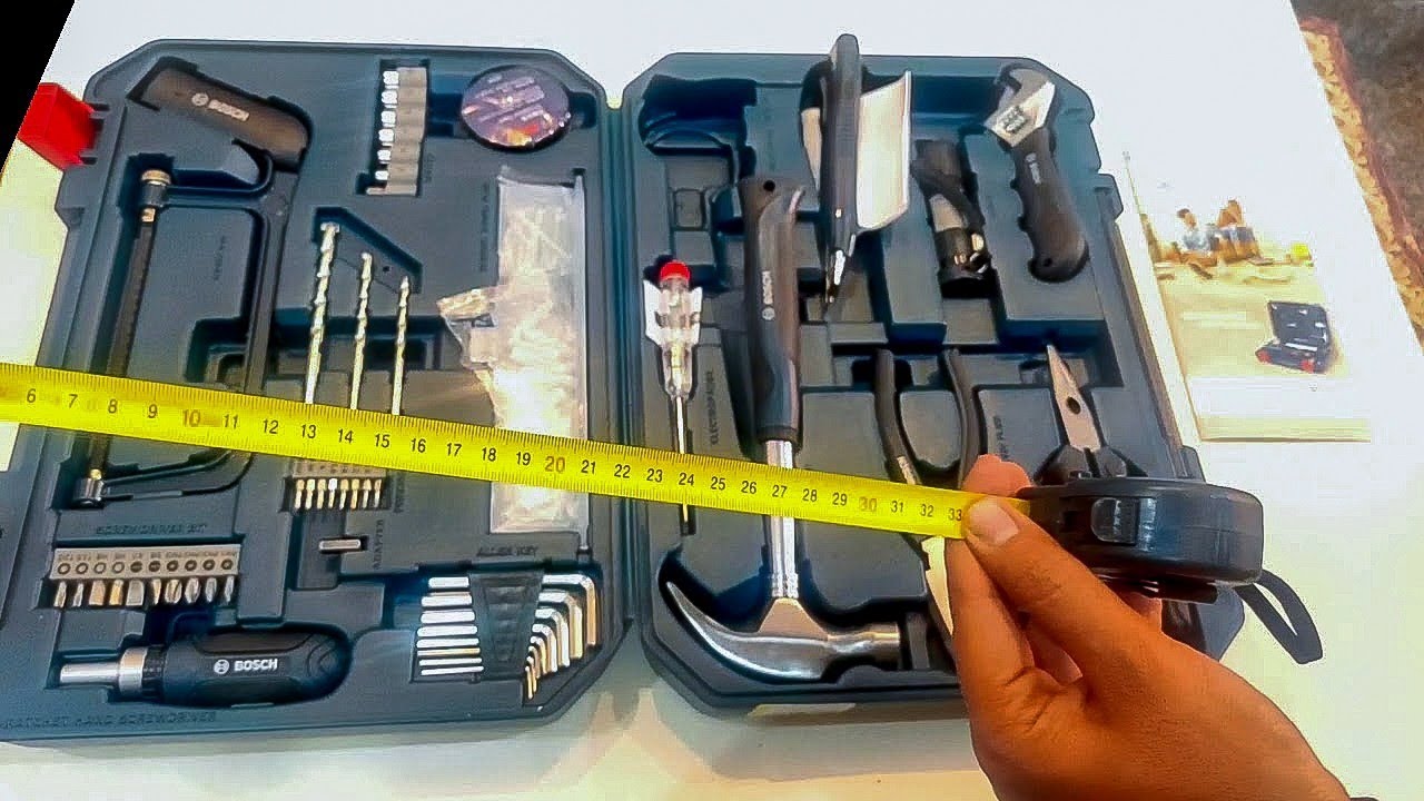 (Hindi)Bosch Hand Tool Kit | Bosch Hand tools Unboxing & Review  | Bosch multifunction Tool kit set