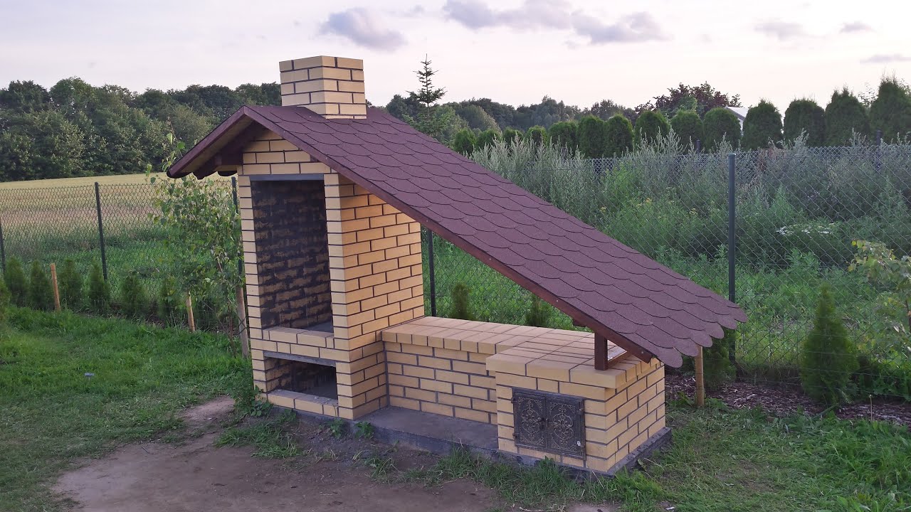 Wędzarnia z klinkieru, z cegieł, Clinker smokehouse,