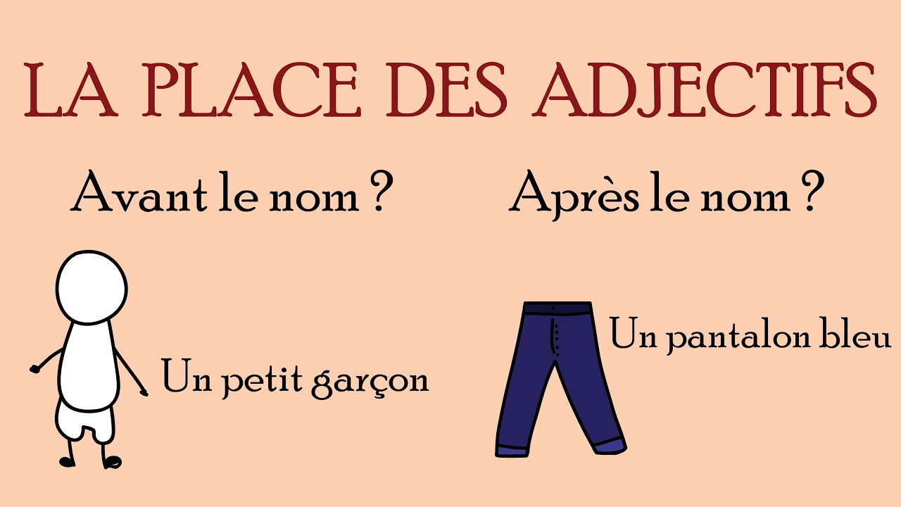 La place des adjectifs en français, fle – grammaire 12
