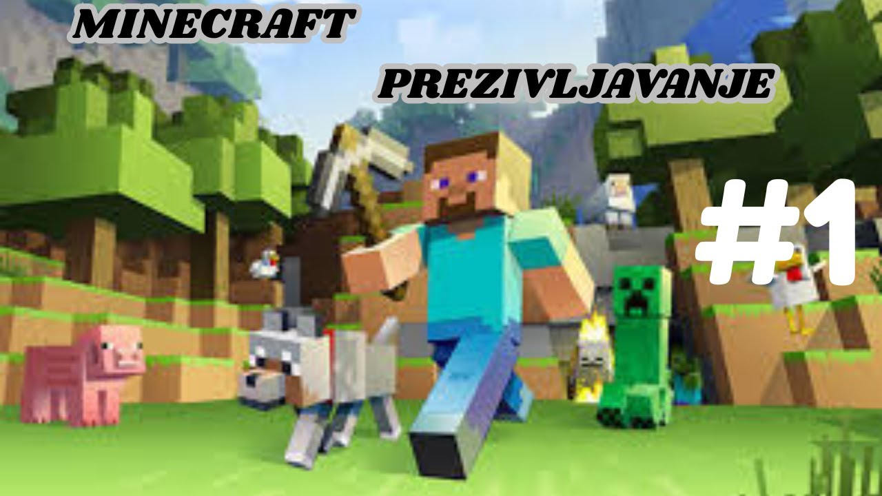 Minecraft EP 1 – Prvi dan preživljavanja, izrada baze i lud loot! 🏡⛏️