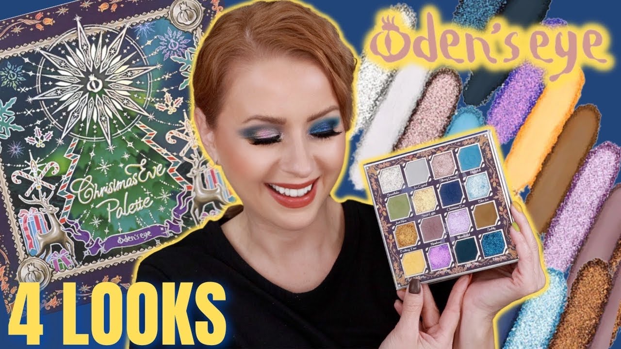 4 Looks with Oden's Eye CHRISTMAS EVE PALETTE | Steff's Beauty Stash