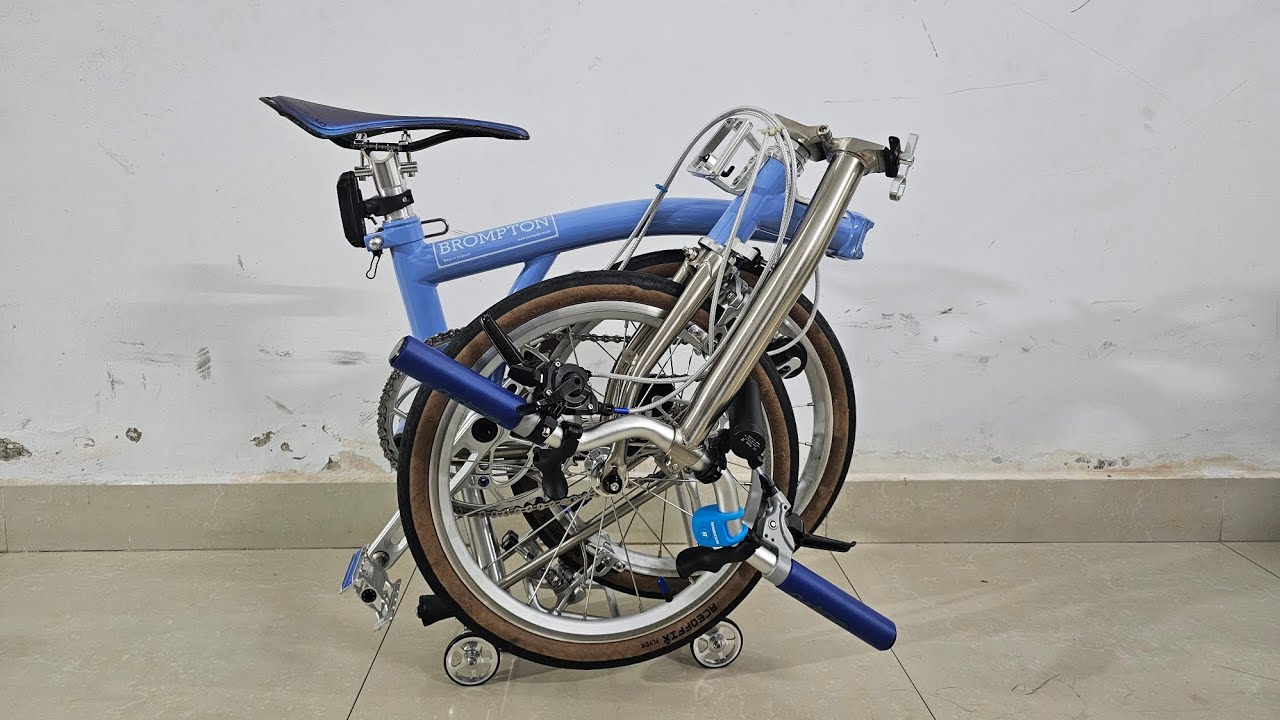 Review xe đạp gấp #aceoffix  up to #bromptonbicycle  , #foldingbike