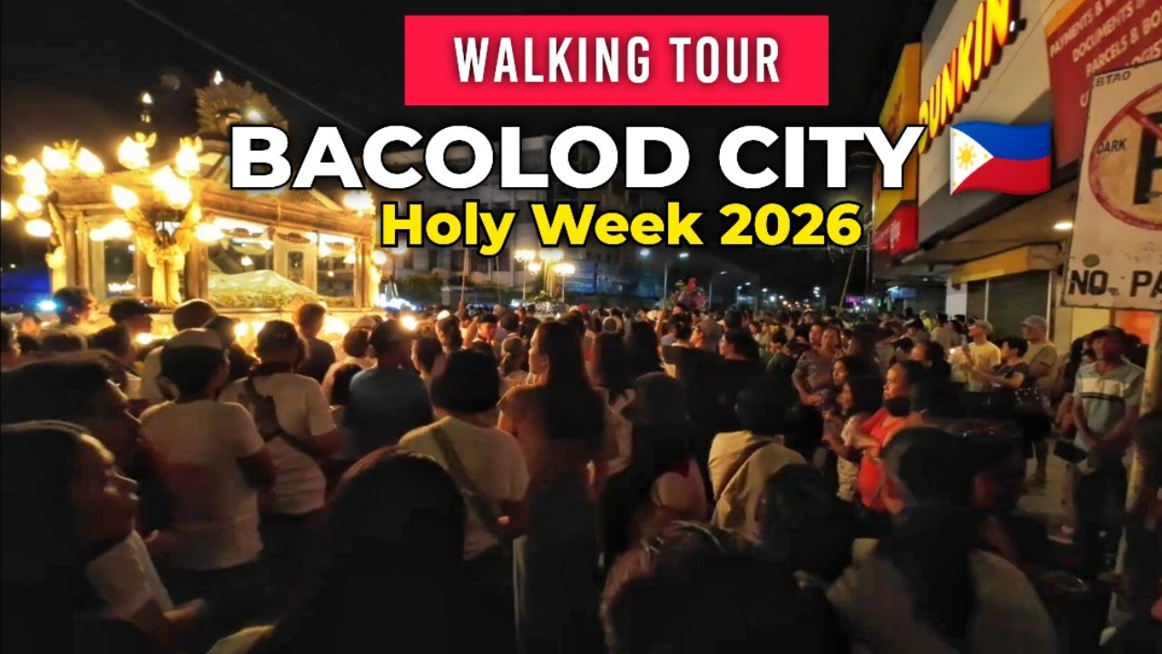 BACOLOD CITY 🇵🇭 Good Friday Procession HOLYWEEK 2026 #walkingtour 
