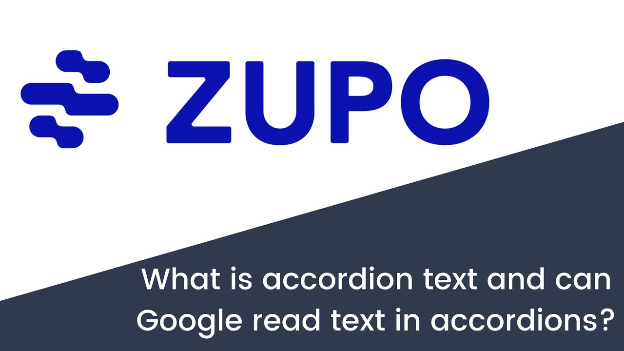 What is accordion text and can Google read text in accordions