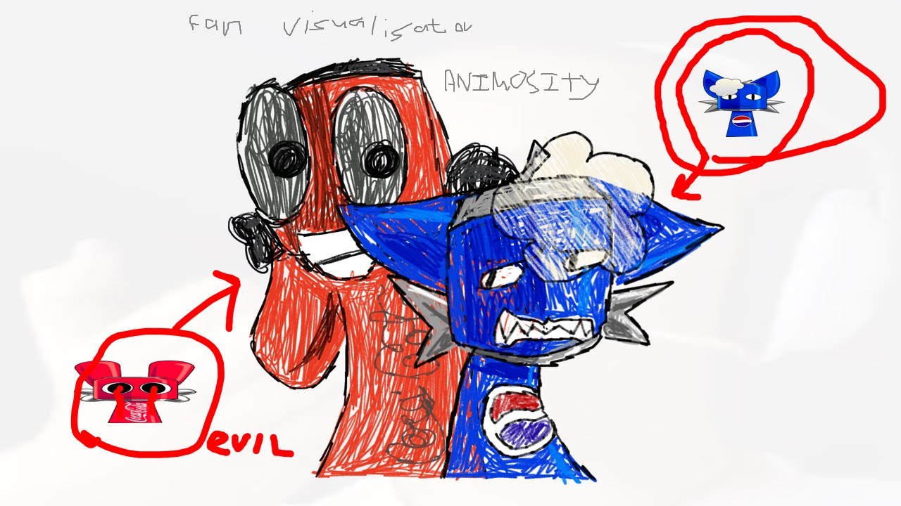 [FNF] vs Temu Gray — Animosity — FAN VISUALISER | Sprunki FNF