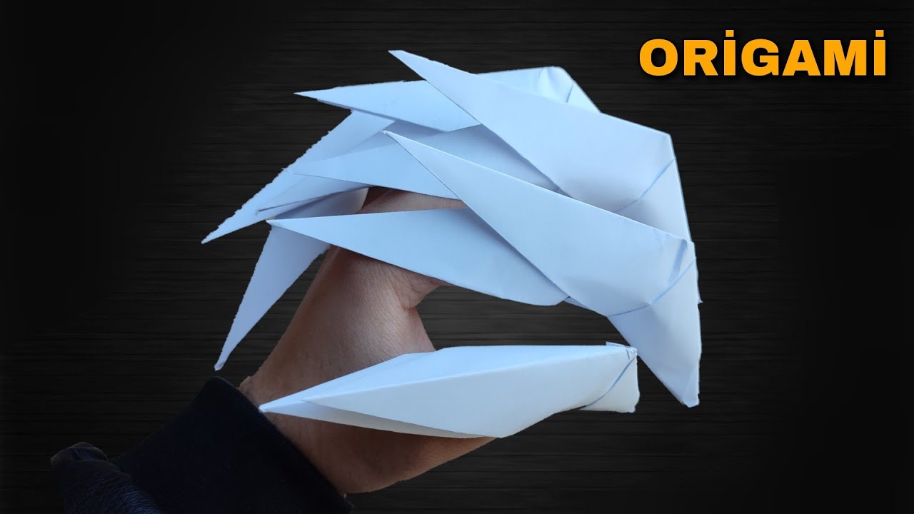 Kağıttan Pençe Yapımı (Kolay) Origami Ejderha Pençesi Yapımı