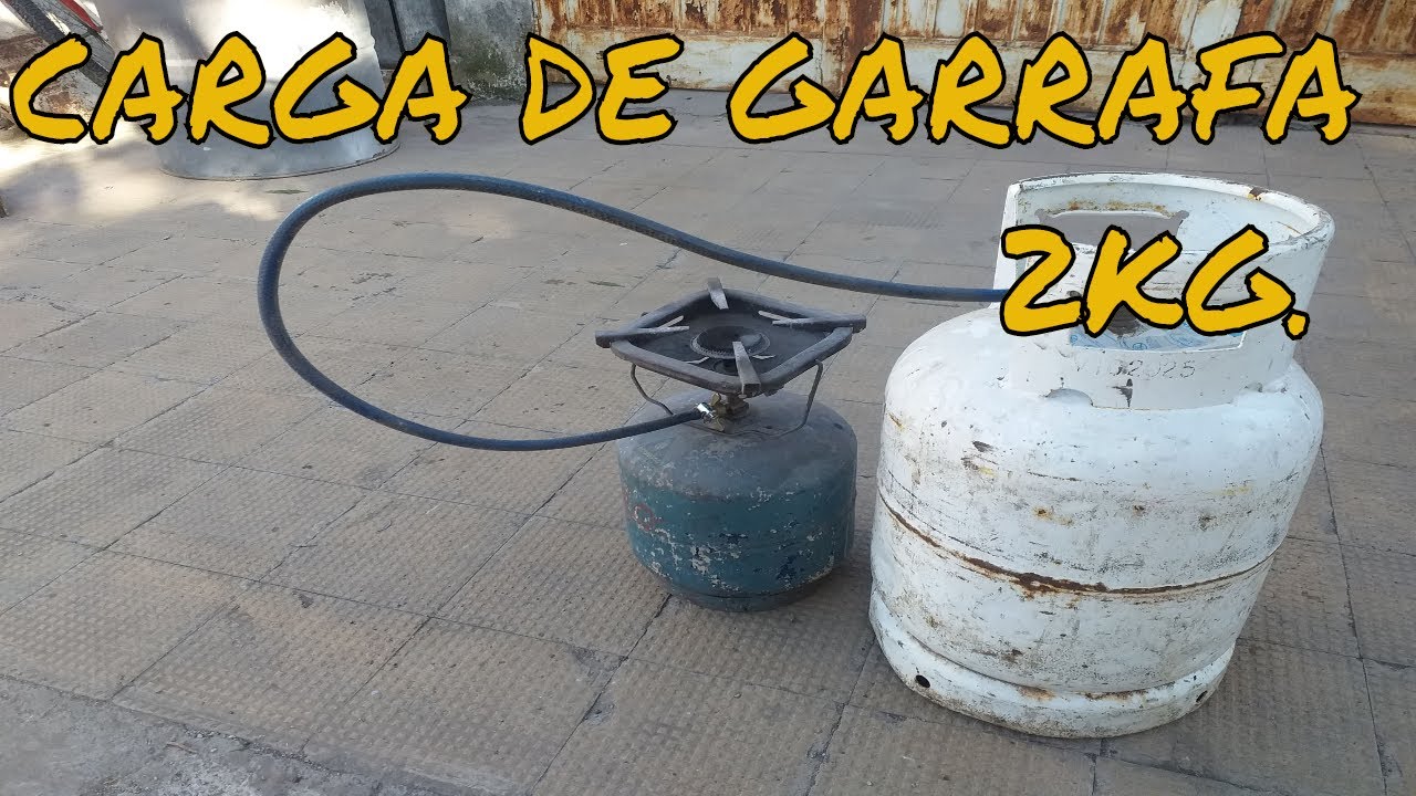 COMO CARGAR UNA GARRAFITA DE 2KG DE GAS DE CAMPING