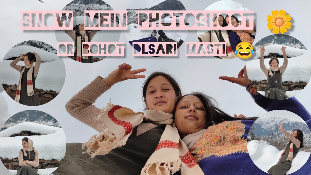 Snow mein photoshoot or masti 😂😂#dailyvlog #viral 